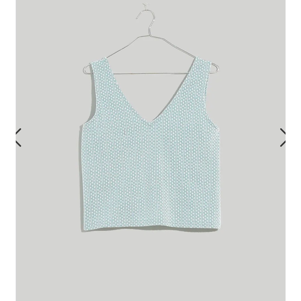 Madewell Jacquard Peek-A-Boo Tank